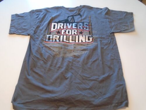 Oilfield Worker Oil Rig Drilling T-Shirt drivers for drilling pump jack mens xl - Picture 2 of 5