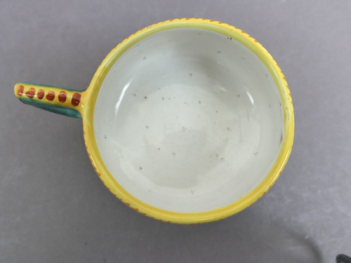 DERUTA Faenza - 2 von 10 seltene handbemalte Tee-Tasse Raffaellesco Drachen TOPP - Picture 7 of 12
