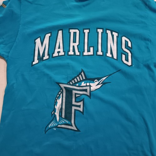 Vintage Pro Player Florida Marlins 1997 Short Sleeve T Shirt XL Baseball 90s Tee - Picture 10 of 10