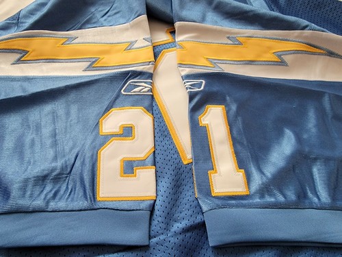 LaDainian Tomlinson 21 Chargers NFL Jersey Reebok Vintage Custom LTD KING LT NEW - Picture 11 of 12