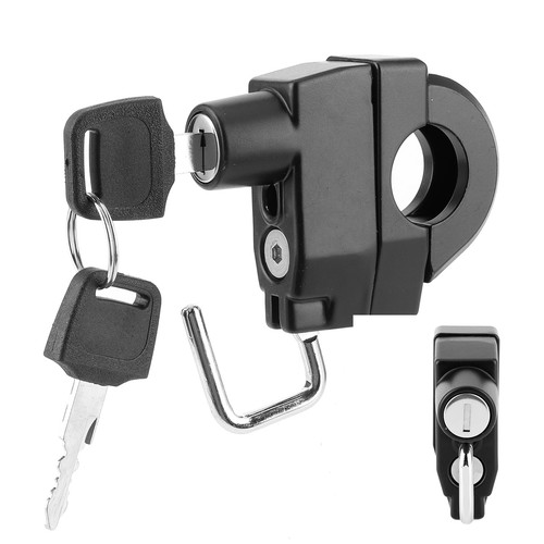Universal Motorcycle Helmet Lock AntiTheft With Keys Riding Accessory For 0.9in - Picture 5 of 12