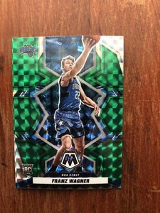 2021-22 PANINI MOSAIC #267 FRANZ WAGNER ROOKIE NBA DEBUT GREEN MOSAIC PRIZM RC