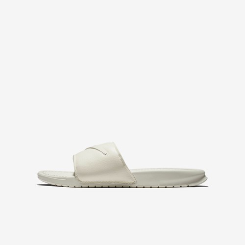 Nike Benassi JDI LTD Sandals - 10 - AQ8614-101 Slides Sail Off Removeable Swoosh - Picture 3 of 5