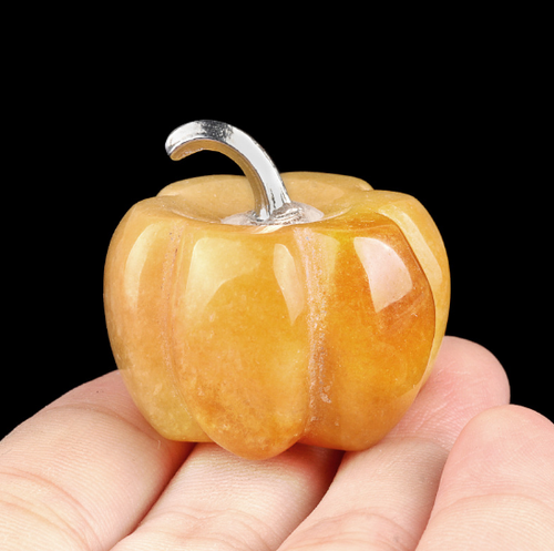 Natürliche 22mm*30mm Mix Edelstein Halloween Kürbis Schnitzerei Ornament - Bild 9 von 19