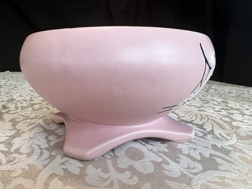 Vintage McCoy Springwood Matte Pink Dogwood White Flower Vase Planter USA - Picture 3 of 24