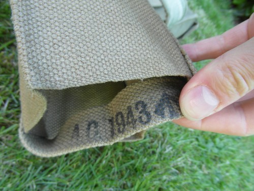 WW2 British Army 1937 37 Pattern Webbing Set Basic Pouches Belt Braces Bottle - Picture 7 of 10