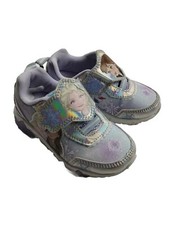 Disney Frozen 2 Girl's Toddlers Sneakers Shoes Blue Size 8 W/ Working Lights