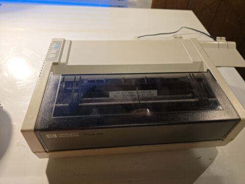 ๐ฅ HP Hewlett Packard ThinkJet Rare 2225P Printer w/ Cable AC Adapter Powers On - Picture 7 of 24