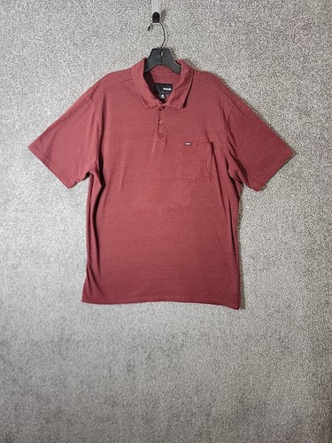 Camisa Polo Hurley Para Hombre Talla XL Manga Corta Bolsillo Granate/Rojo - Imagen 1 de 13