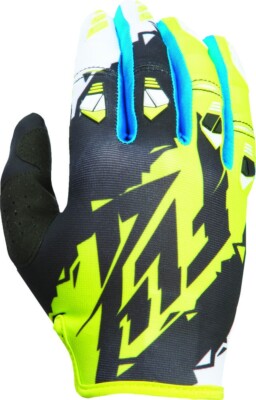NEW FLY RACING KINETIC GLOVE BLACK/LIME SZ 7 XS - MOTORCYCLE/OFFROAD/ATV