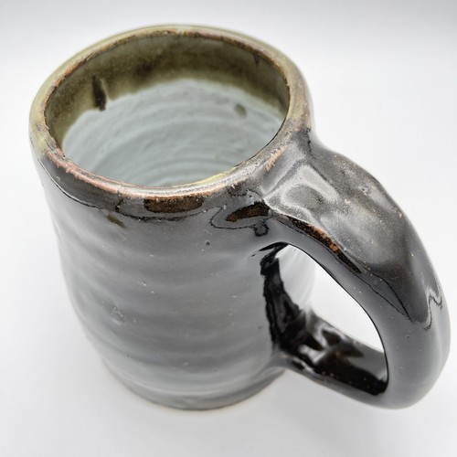 32 Oz large handcrafted pottery pitcher mug Heavy - Picture 8 of 12
