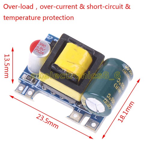 NEW Mini AC-DC 110V 220V 230V To 5V 12V Converter Board Module Power Supply A - Picture 3 of 5