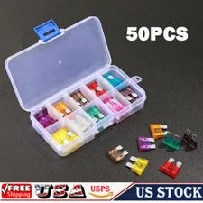 50Pcs Motorcycle Fuse Box Car Fuse Power-off Protection High Quality Fuse Kit