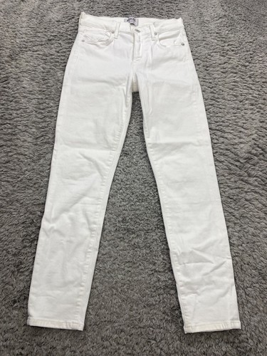 Agolde Jeans Damen 26 weiß Sophie Crop Skinny High Rise Stretch Mom Denim Hose