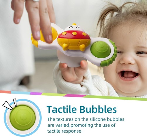 Strong Suction Cup Fidget Spinnerz Sensory Bath Toys - Picture 2 of 6