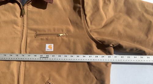 Chaqueta Forrada con Manta Carhartt Detroit BRN De Colección Para Hombre Sin Etiquetas XXXL 3XL Tareas - Imagen 15 de 18