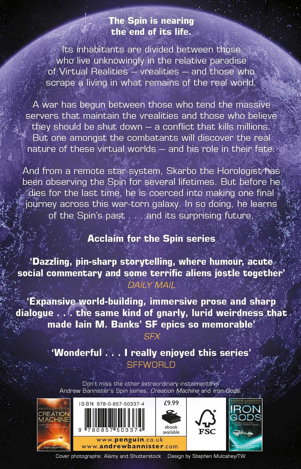 Thumbnail - Stone Clock | (the Spin Trilogy 3) | Andrew Bannister | Englisch |