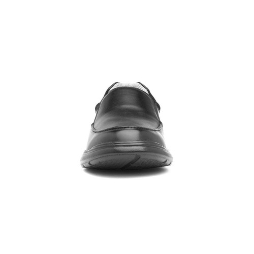 Comfy Steps Mens Shoes Black Adults Slip On Formal Workwear School Leather SIZE - Picture 2 of 8