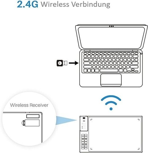 HUION WH1409 Kabelloses Grafiktablett, Großes Professionelles Board - Bild 3 von 5