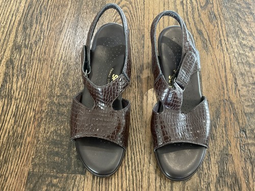 SAS Suntimer Tripad Comfort Sling Back Sandals Faux Snake Skin Women’s 8.5 N - Picture 17 of 18