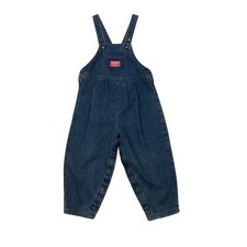 Vintage Oshkosh Bgosh Vestbak Denim Blue Overall Cotton Girls Sz 4T Made In USA