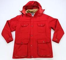 Rare Vintage PENDLETON Outdoorsman Thinsulate Hooded Hunting Jacket 90s Red SZ M