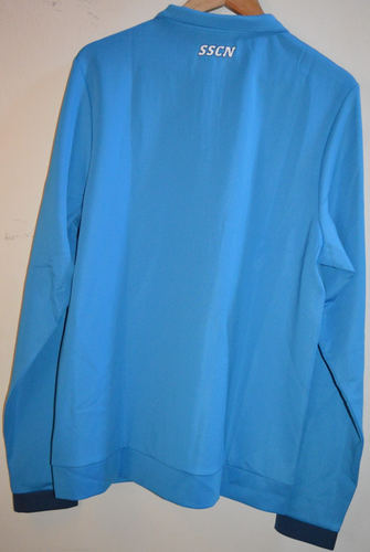 Felpa Pile SSC Napoli Emporio Armani Blu Euro Training Nuova con etichette EA7 XXL - Foto 3 di 6