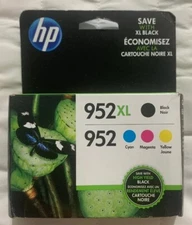 HP 952XL/952 Multi-Color Ink Cartridge Set N9K28AN F6U19AN N9K27AN Exp 2026+