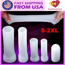Male Cock Girth Enlarger Enhancer Penis Extension Extender Sheath Sleeve-for-Men