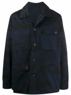 Acne Studios ネイビー コート　フード　48 Acne Studios ネイビー コートフード48