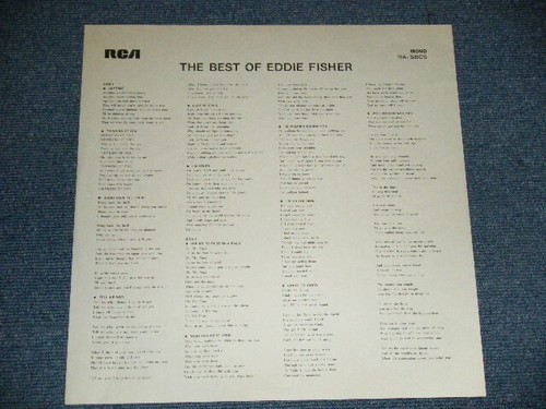 Eddie Fisher Japan 1973 RA-5605 NM LP DAS BESTE - Bild 3 von 7