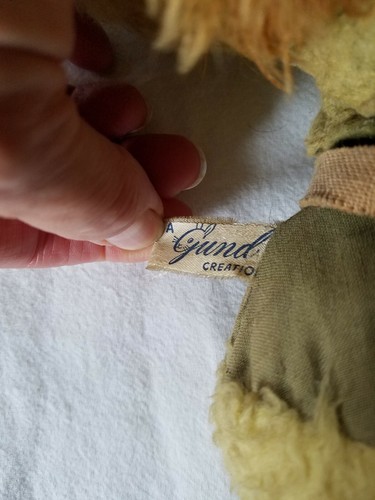 Poupée ancienne peluche Gund Honey Lou 15 pouces avec visage en forme de tissu pressé - Photo 4/7
