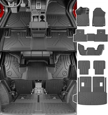 For 2022-2025 Acura MDX Floor Mats Cargo Mat Trunk Cargo Liner Backrest Mats