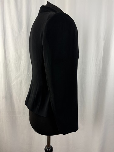 Womens Jaeger Blazer jacket Made in Hong Kong Vintage Black Size 10 - Picture 15 of 18