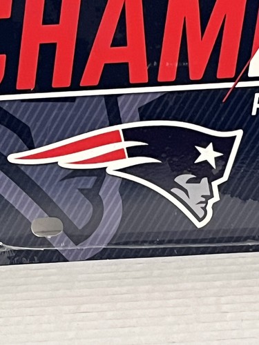 New England Patriots Superbowl LI 51 Champions Vanity License Plate NFL NEW NIP - Picture 5 of 9
