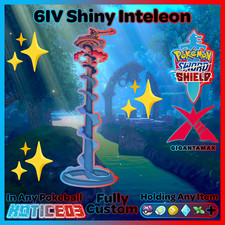 ✨ ULTRA SHINY INTELEON ✨ GIGANTAMAX 6IV MasterBall Pokemon Sword and Shield GMAX
