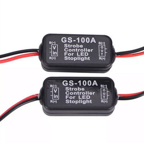 2X GS-100A Flash Strobe Controller Box Flasher Module LED Brake Tail Stop Light - Picture 4 of 9