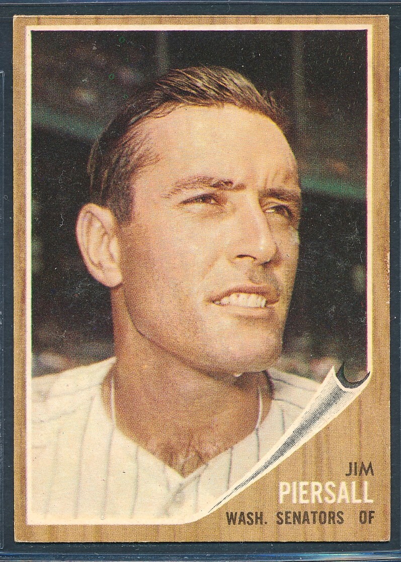 1962 Topps #90: JIM PIERSALL "Washington Senators" ~ NM