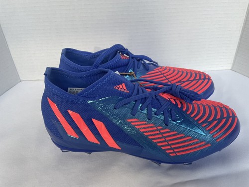 Adidas Niños Unisex Predator EDGE.1 FG Talla 5 Junior Azul Botines de Fútbol Zapatos - Imagen 4 de 9