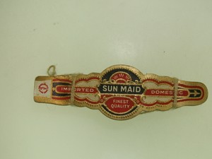 ANTIQUE-1920-039-S-AMERICAN-CHROMOLITHOGRAPH-EPHEMERA-SUN-MAID-CIGAR-BAND-200