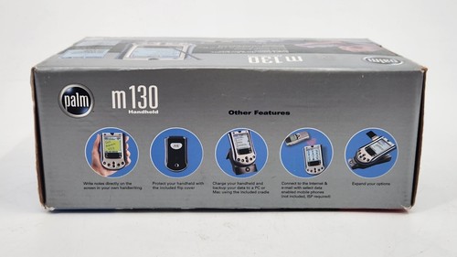 PDA portable vintage Palm m100 complet en boite avec station d'accueil, câbles et manuels - Photo 16 sur 16