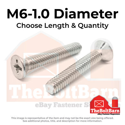 #ad M6 1.0 Stainless Phillips Flat Head Machine Screws Choose Length amp; Qty $314.48