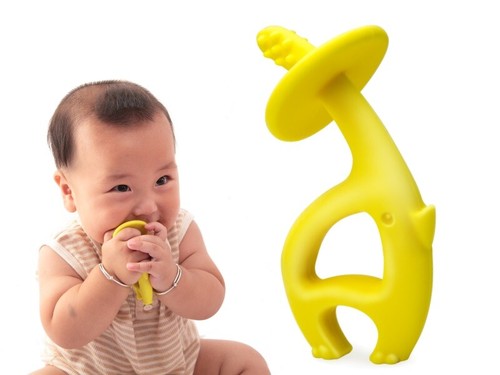 TEETHER | MOMBELLA DANCING ELEPHANT (YELLOW) | FOOD GRADE SILICONE | BPA FREE - Picture 4 of 4