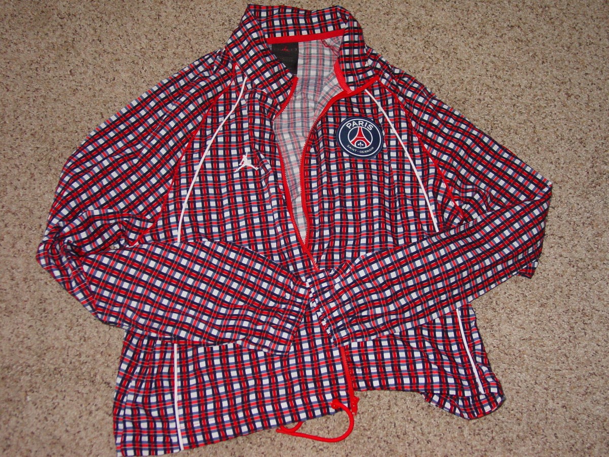 Womens Nike Air Jordan x PSG en Rouge Red DC0447-657 Woven Jacket