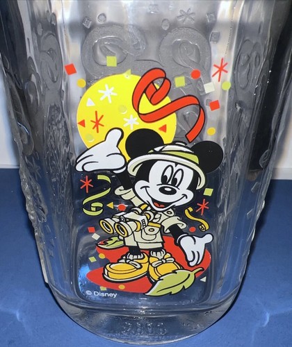 McDonalds Walt Disney World 2000 Mickey Mouse Safari Glass Cup (Animal Kingdom) - Imagen 15 de 23