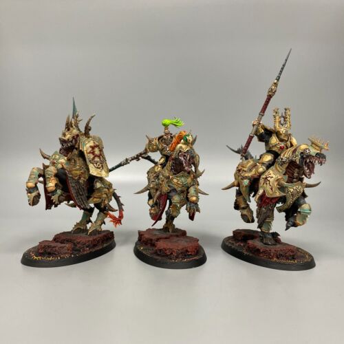 VARANGUARD WARRIORS OF CHAOS KNIGHTS CAVALLERIA MONTATA WARHAMMER IL VECCHIO MONDO AOS - Foto 1 di 6