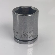 Blue Point by Snap-on 3/8" Drive 6 Point Shallow SAE Chrome Socket BLPS3858 5/8"