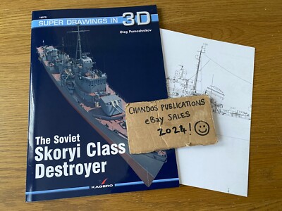 The Soviet Skoryi Class Destroyer - Super Drawings in 3D - Kagero - Superb!