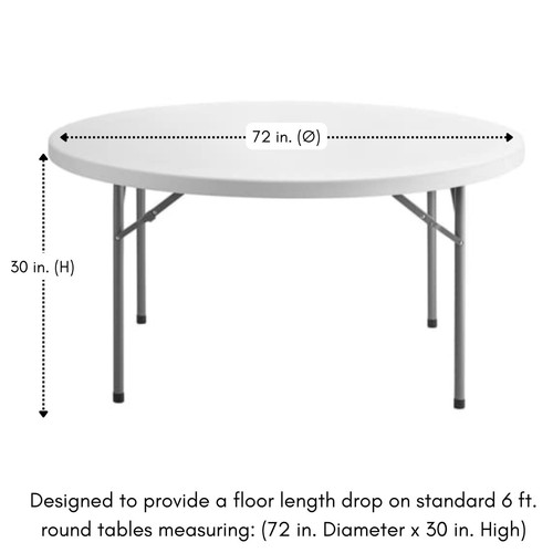 Satin Tablecloths for Weddings & Events Round 132 inch - Picture 32 of 70