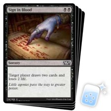 SIGN IN BLOOD X4 2015 Core Set M15 Magic MTG MINT CARD